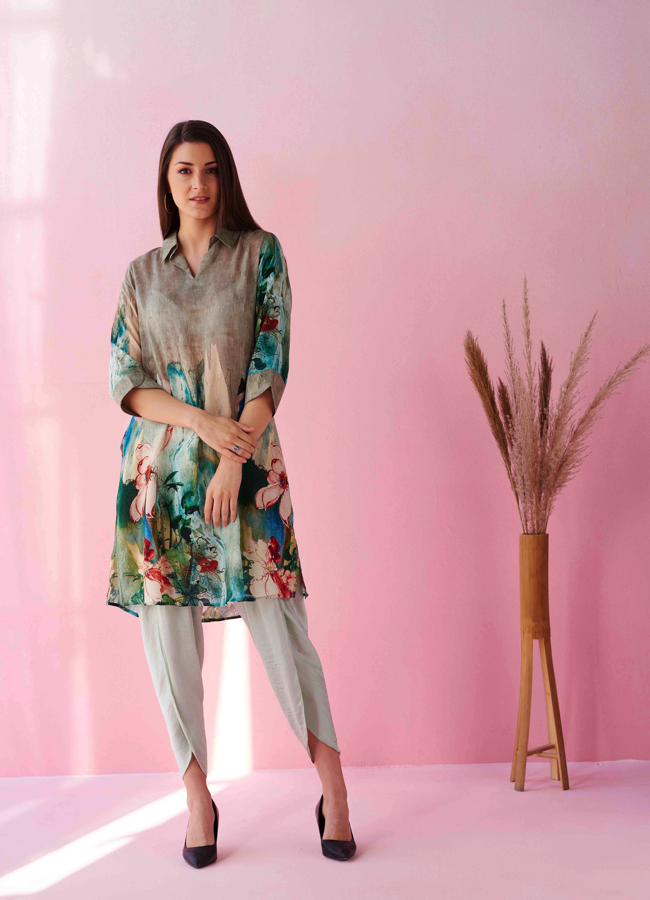 GREY GLACIER AARIA TUNIC