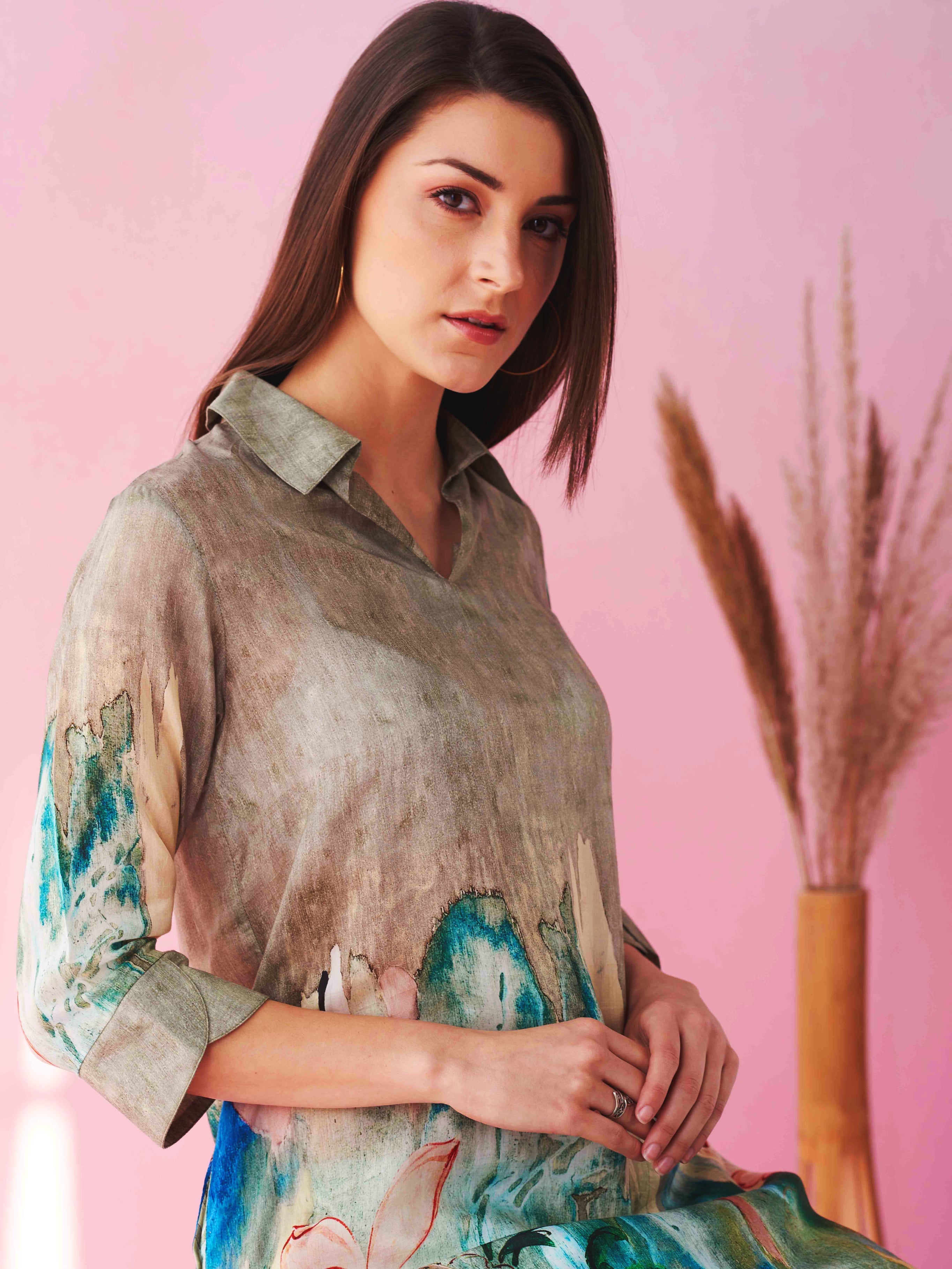 GREY GLACIER AARIA TUNIC