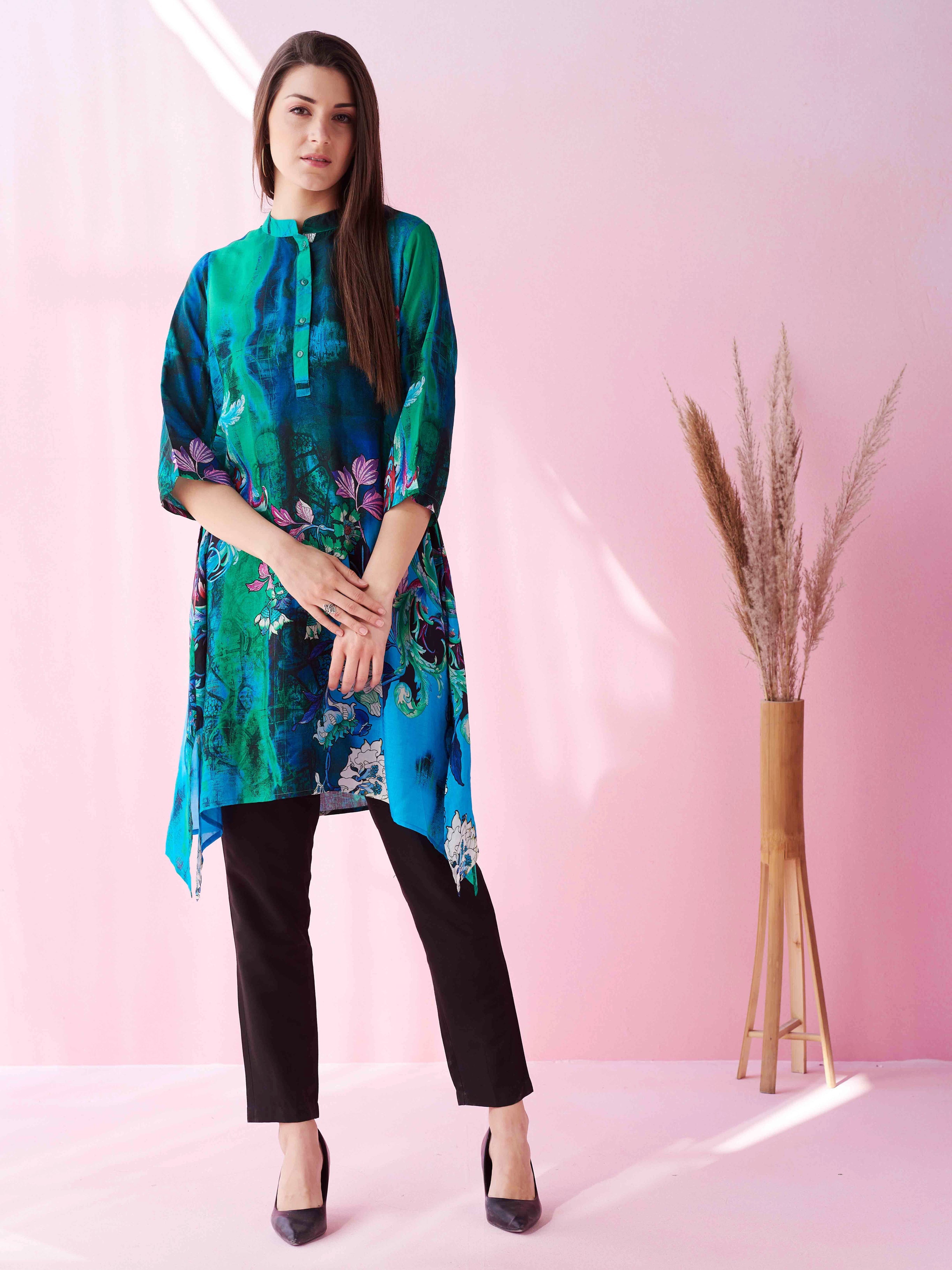 BLUE MACAW KAFTAN