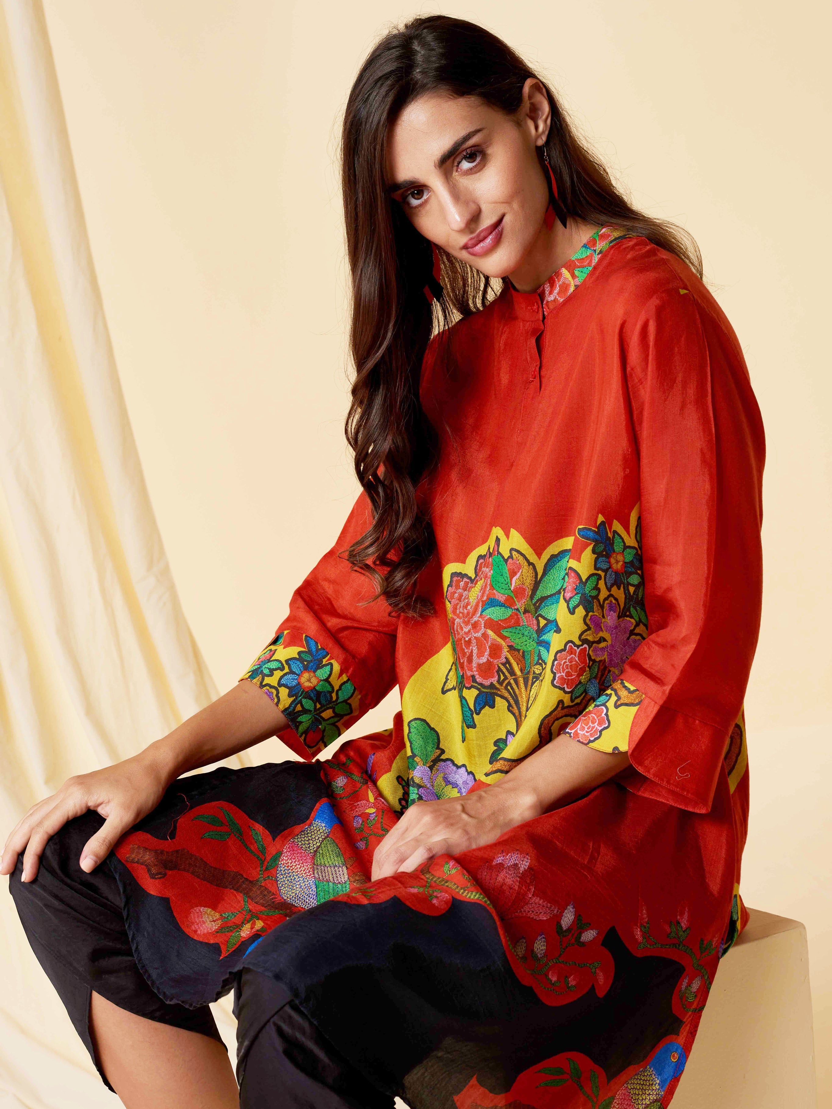 RED OAK HAZZEL TUNIC