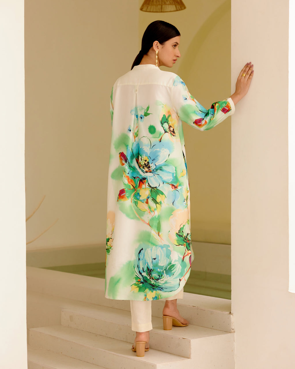 MINT WIND GATHERED TUNIC