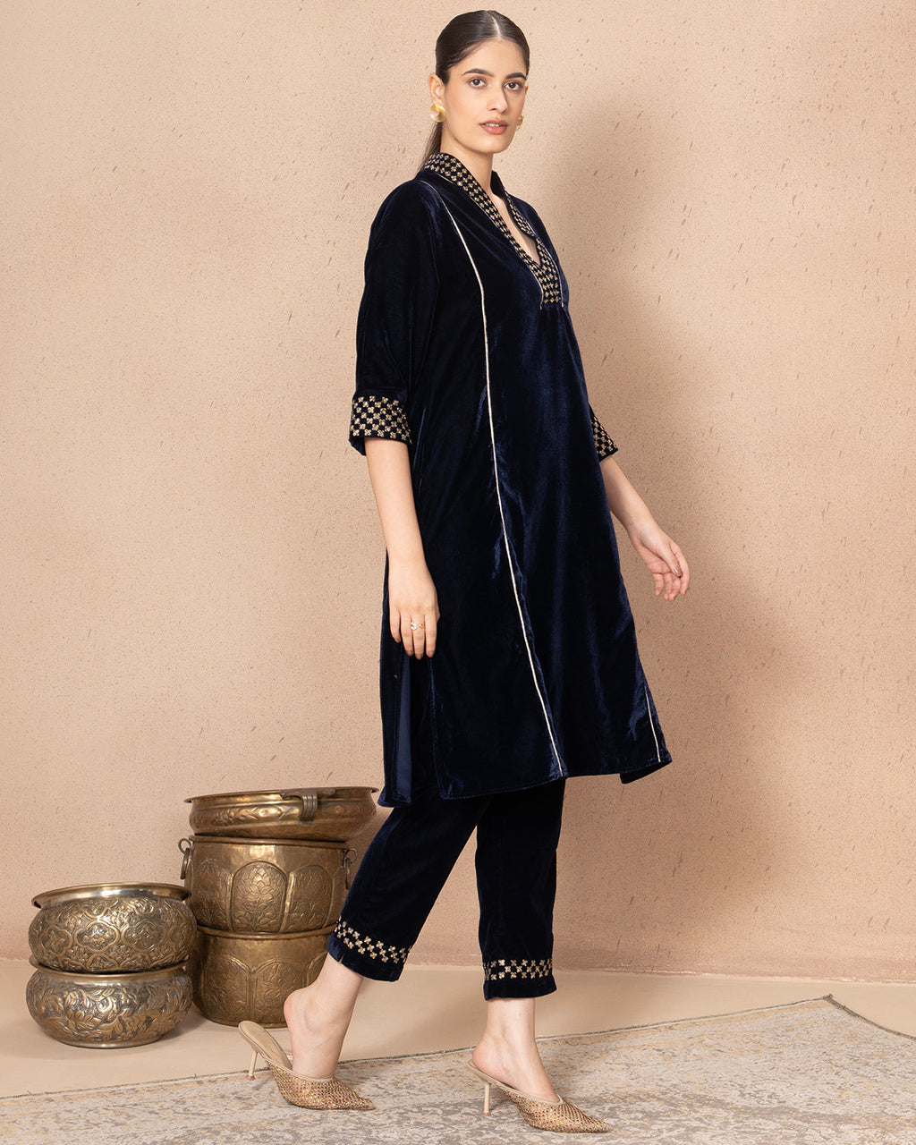 NAVY KALI TUNIC