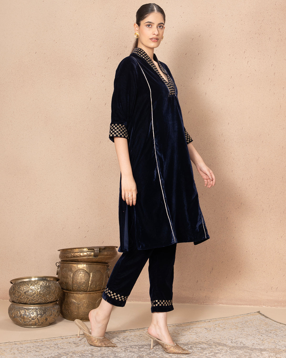 NAVY KALI TUNIC
