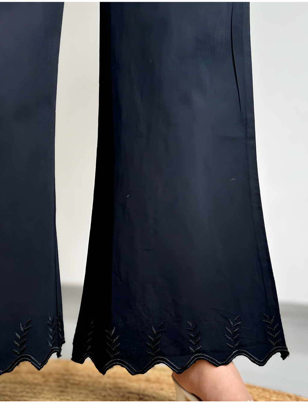 Midnight Black Wide Leg Pants