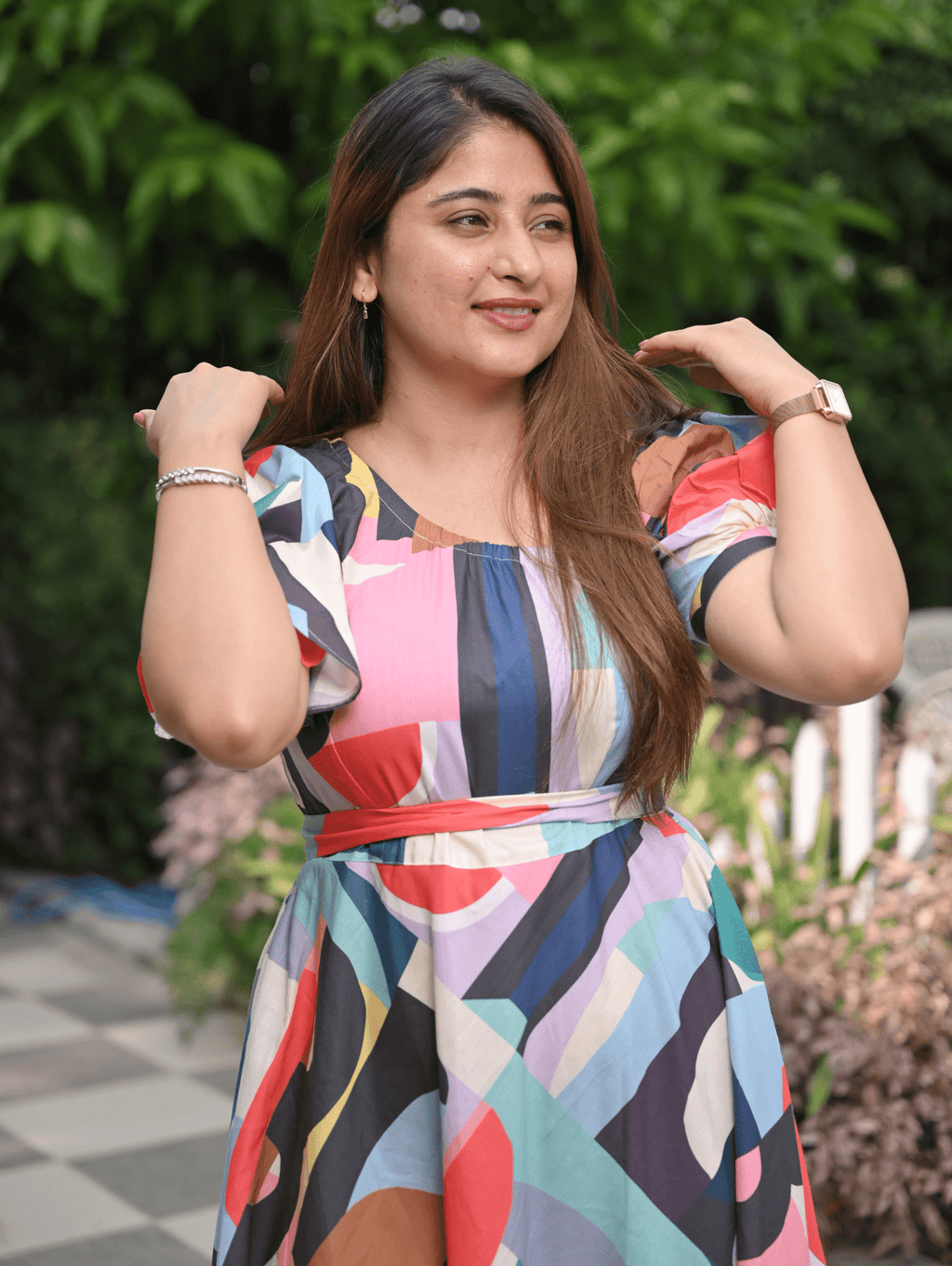 Prismatic Chic Dress