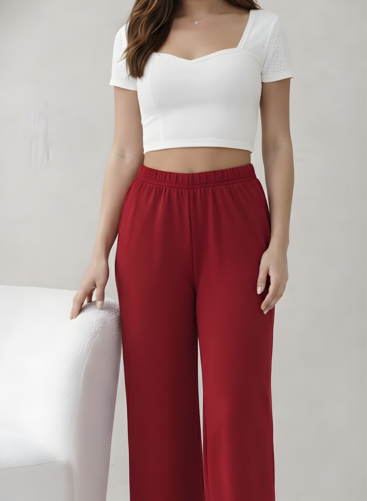 Magnetic Maroon All Day Pants