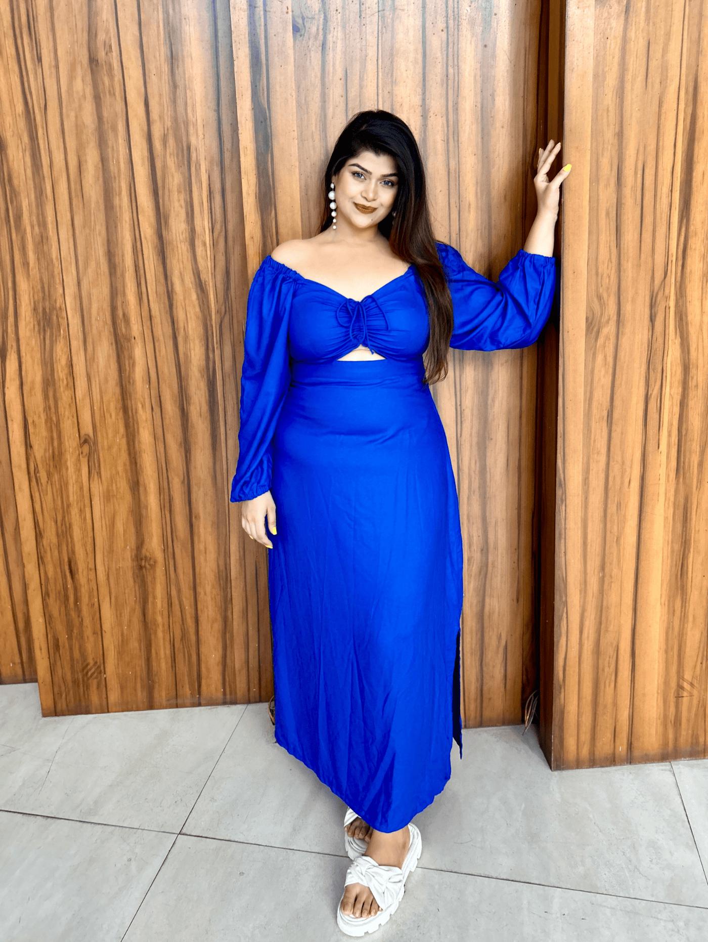 Zeenia Featuring In Blue Lagoon Dress