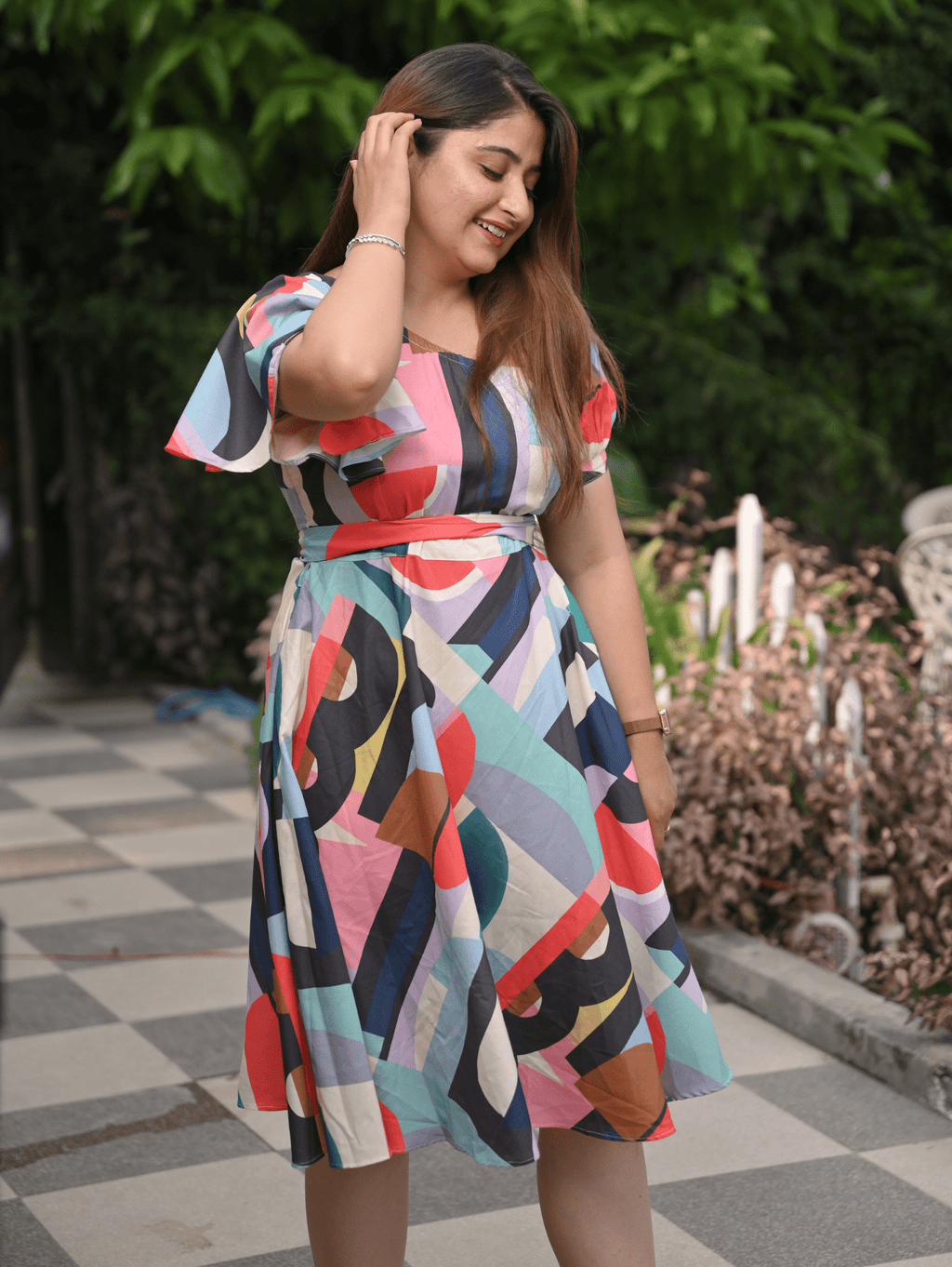 Prismatic Chic Dress