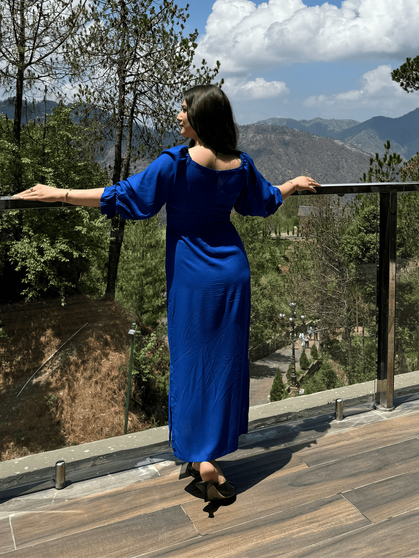 Zeenia Featuring In Blue Lagoon Dress