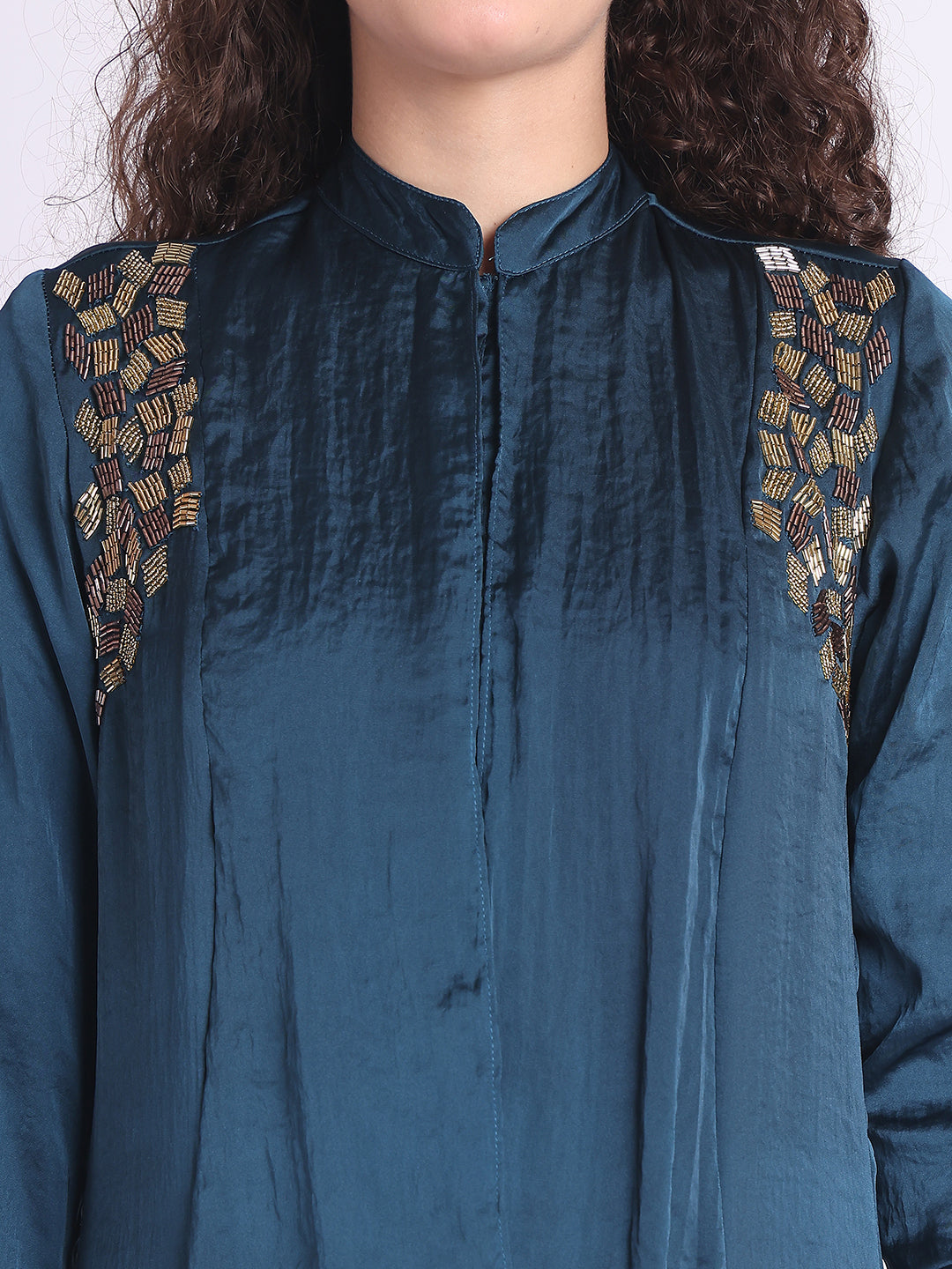PERSSIAN BLUE TRAPEZIO TUNIC