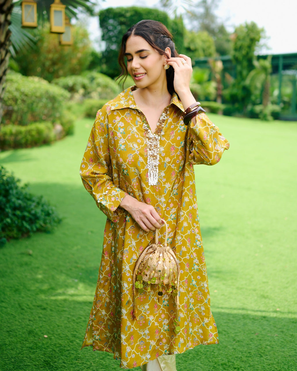 MUSTARD PANAG AARNA TUNIC
