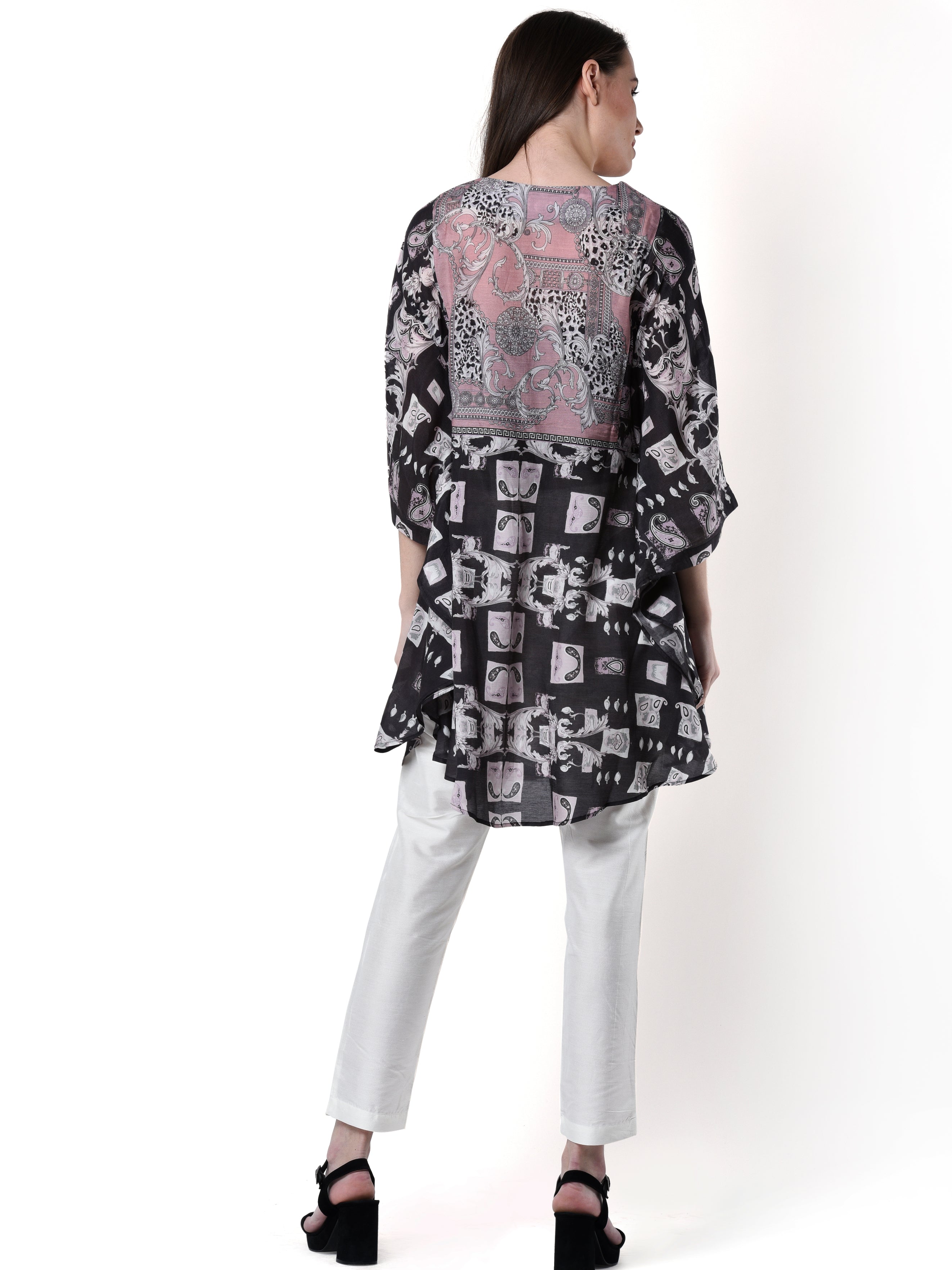 Black-Pink Caetlyn Tunic