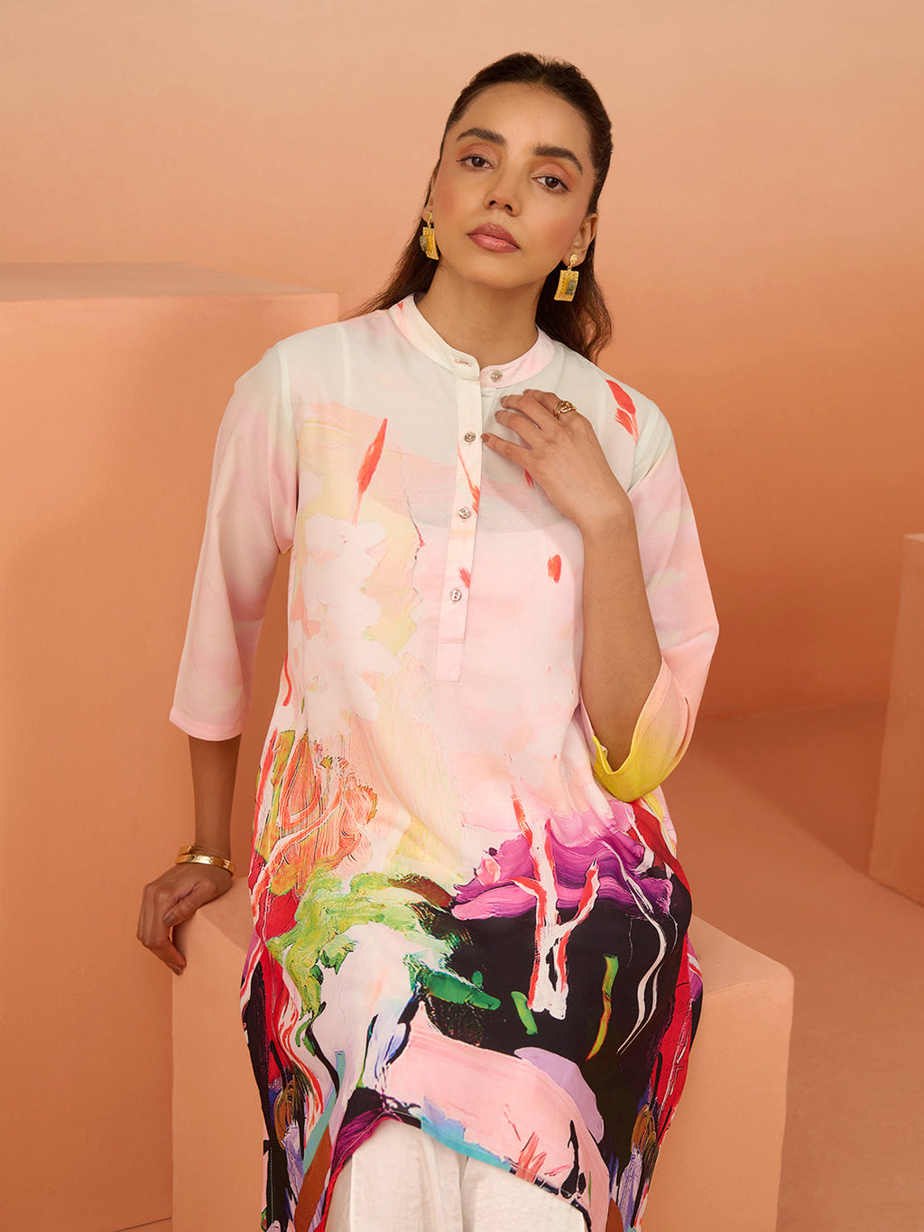 SAAD PINK KAFTAN