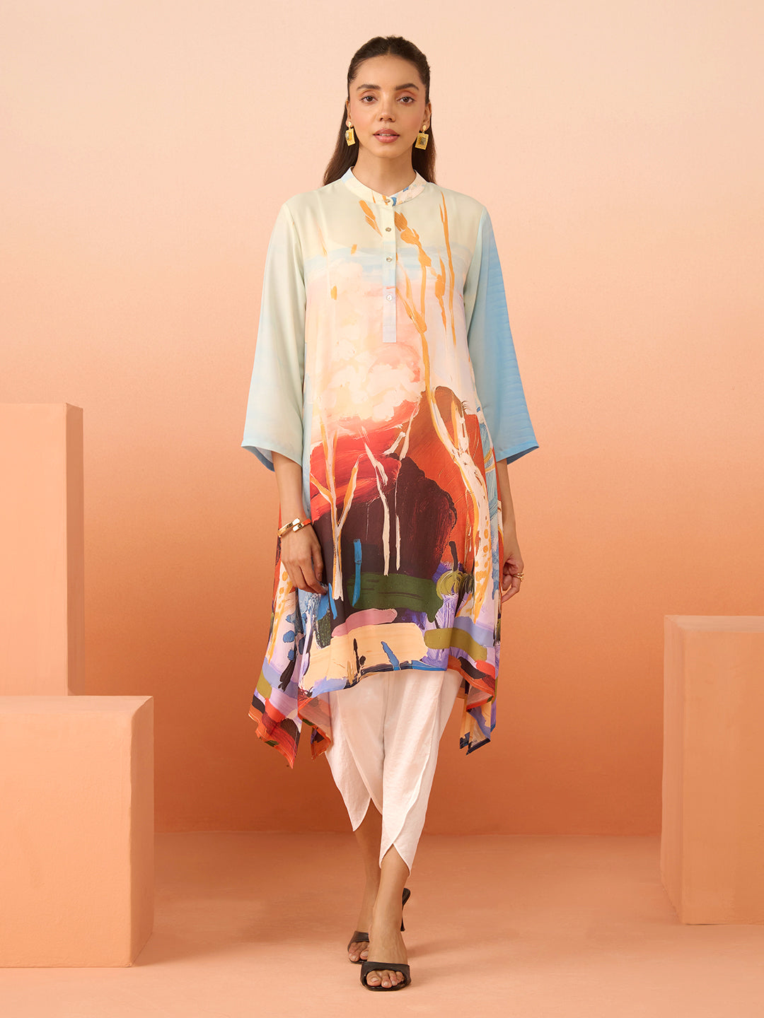 SAAD BLUE KAFTAN