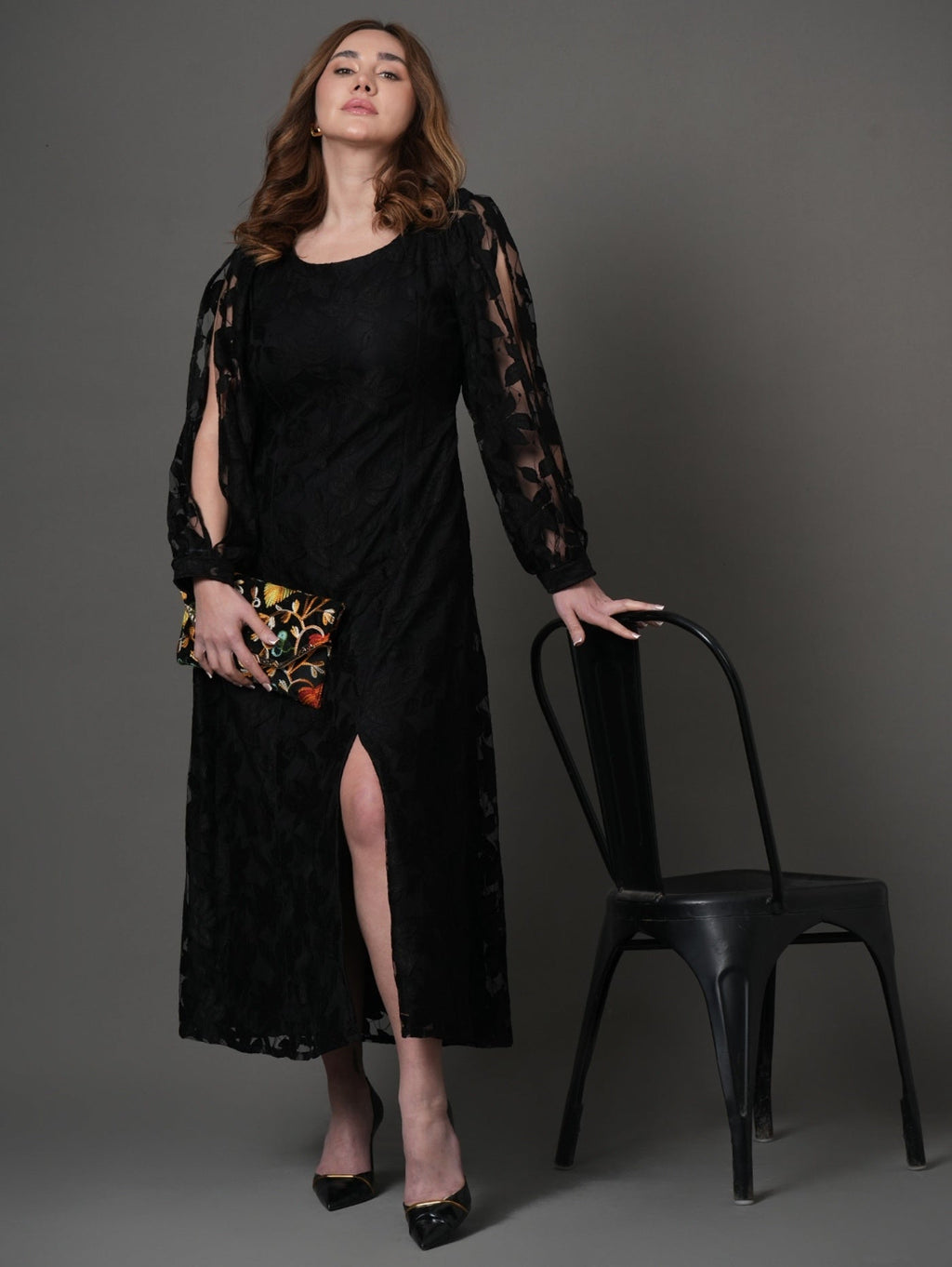 Occy Fit Black Dress