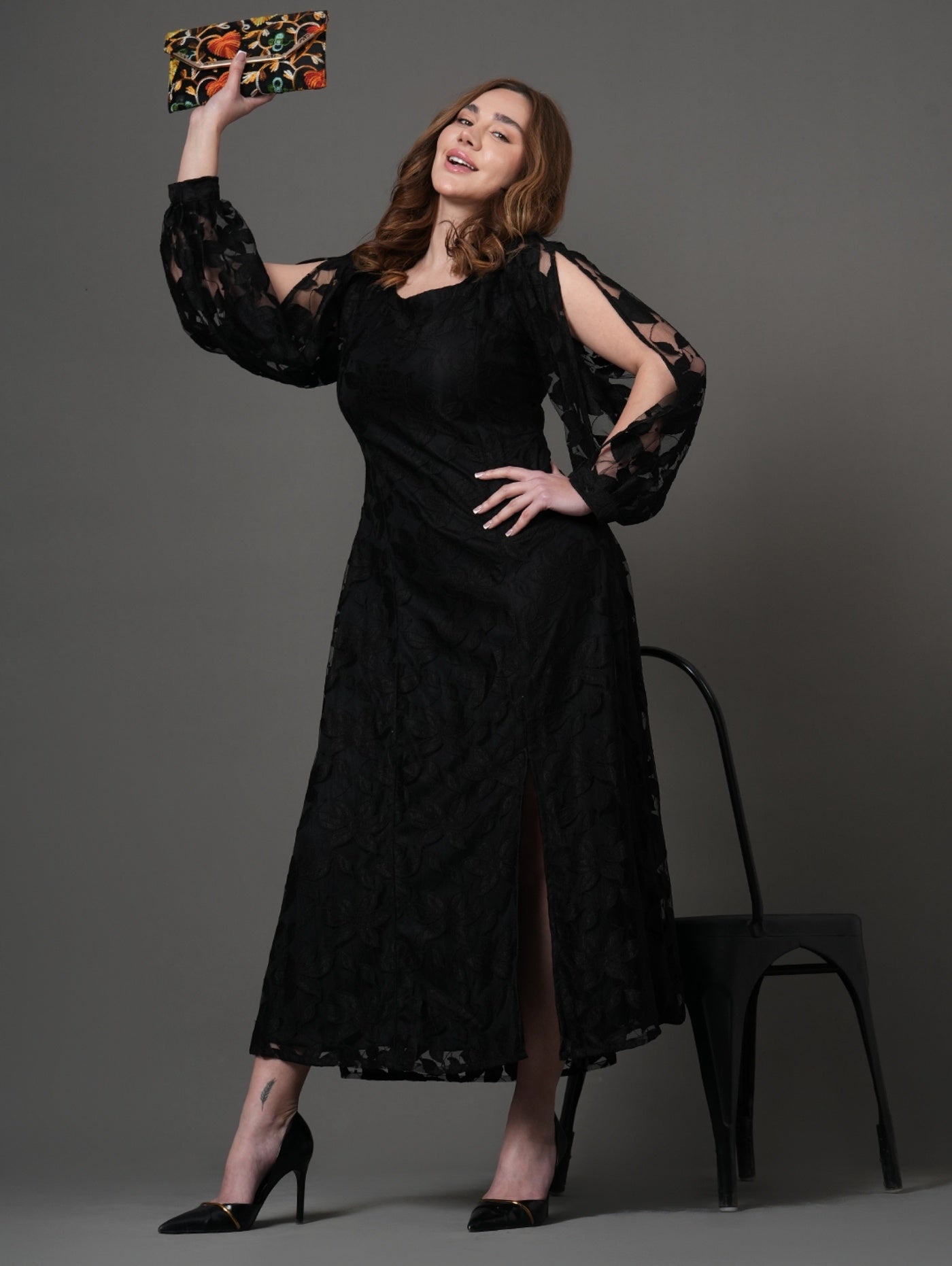 Occy Fit Black Dress