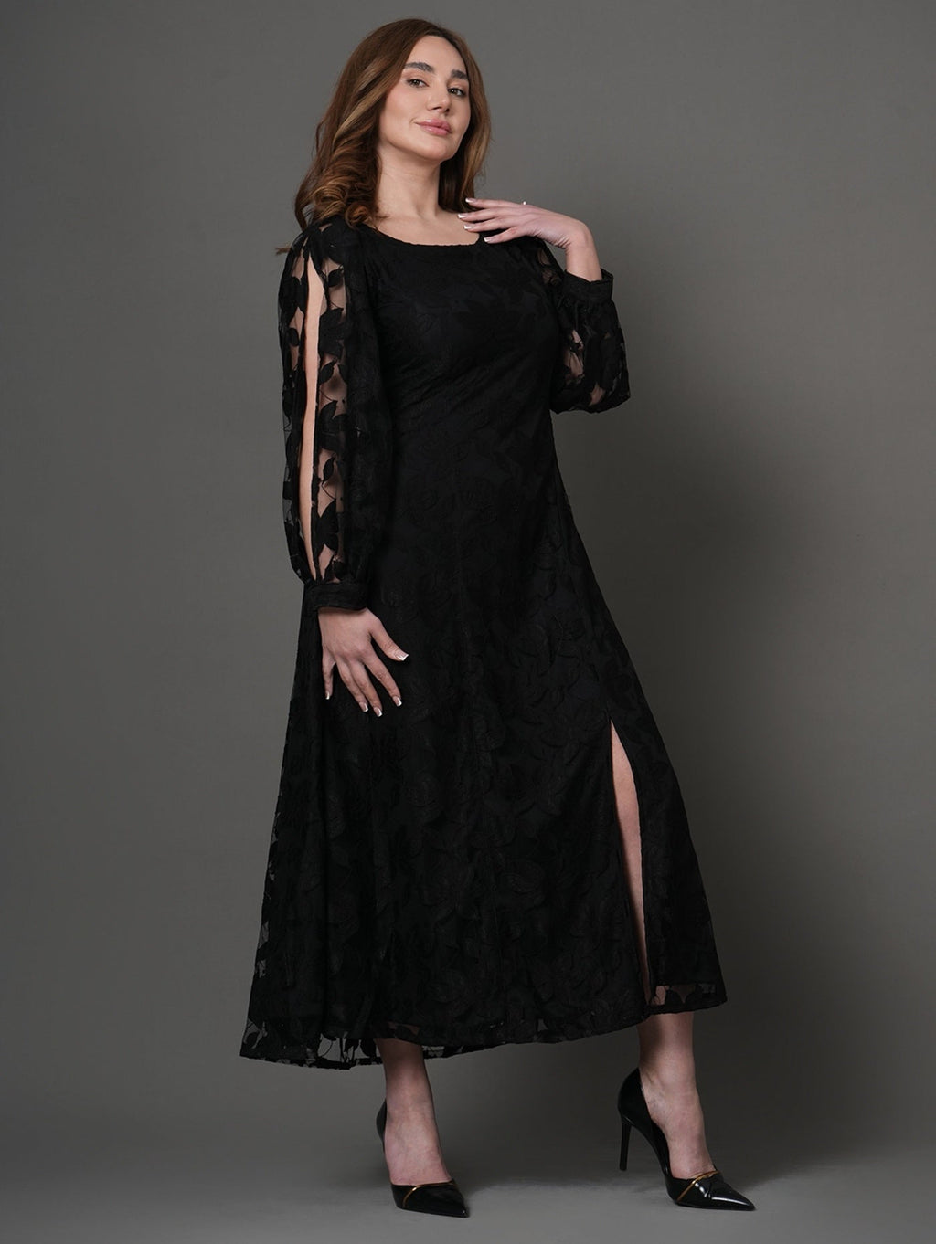 Occy Fit Black Dress
