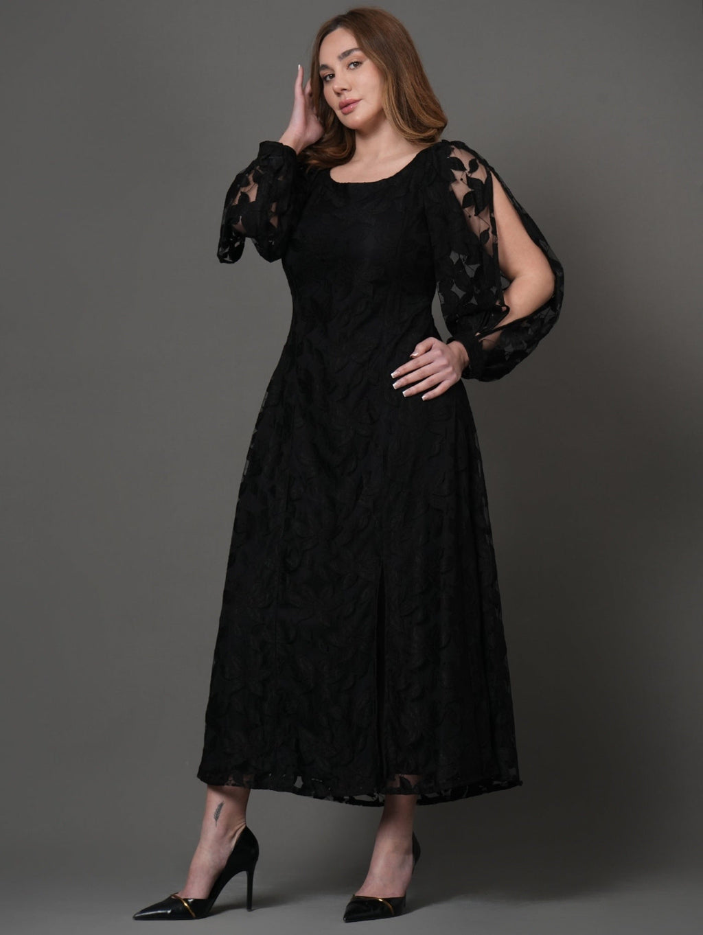 Occy Fit Black Dress