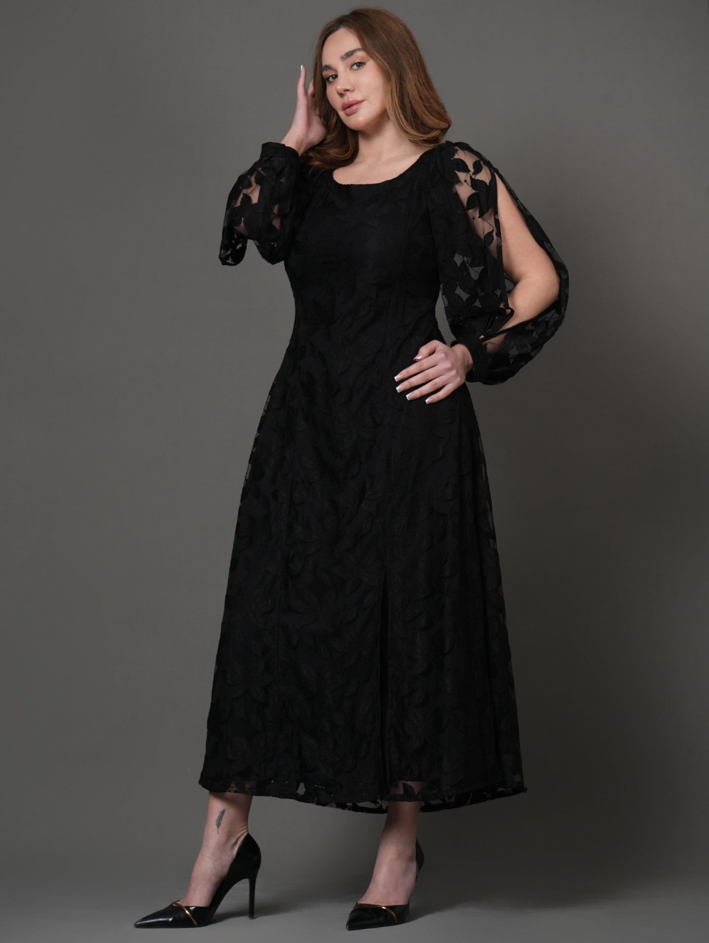 Occy Fit Black Dress