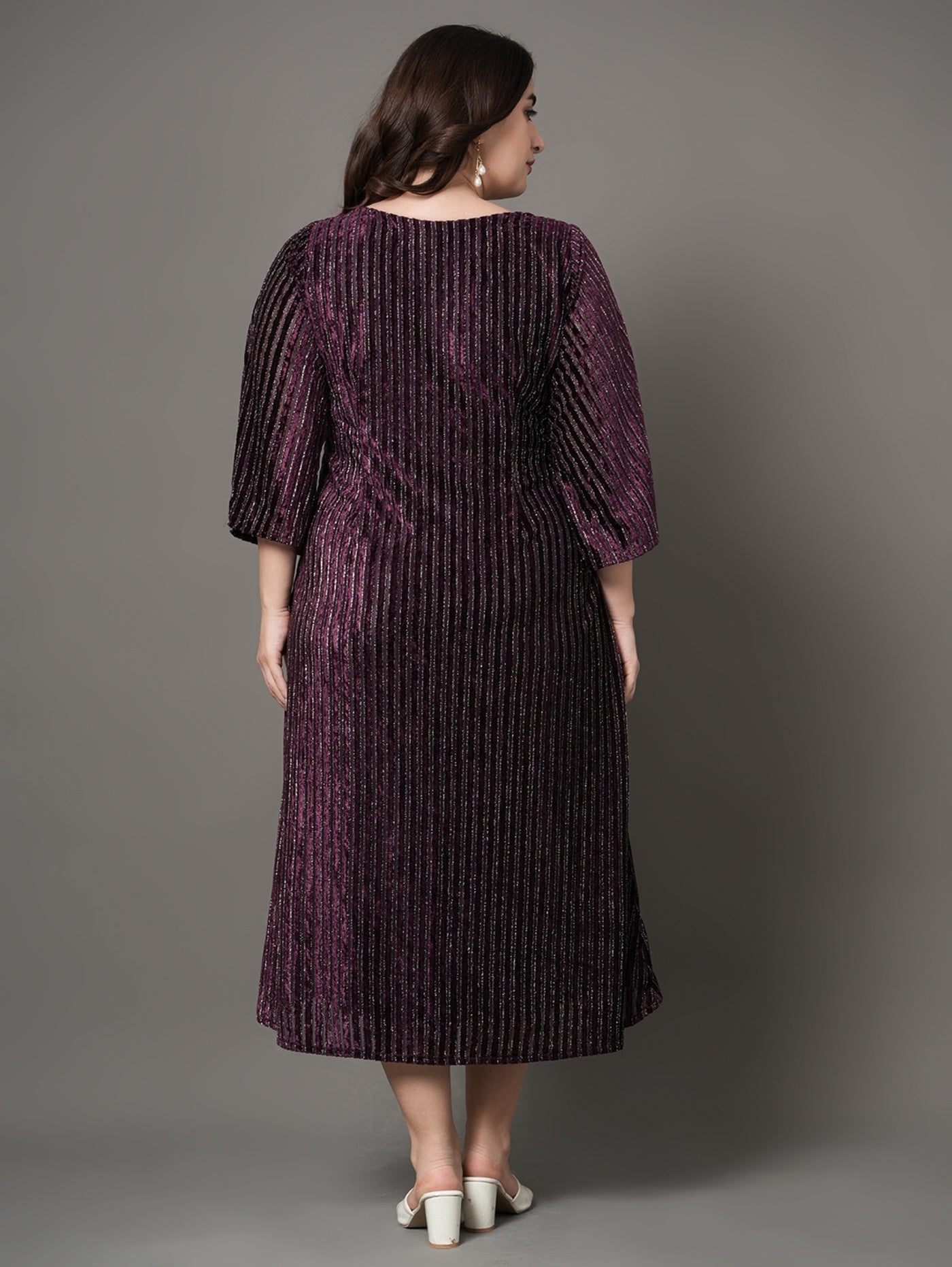 Wine Whisper Party Dress