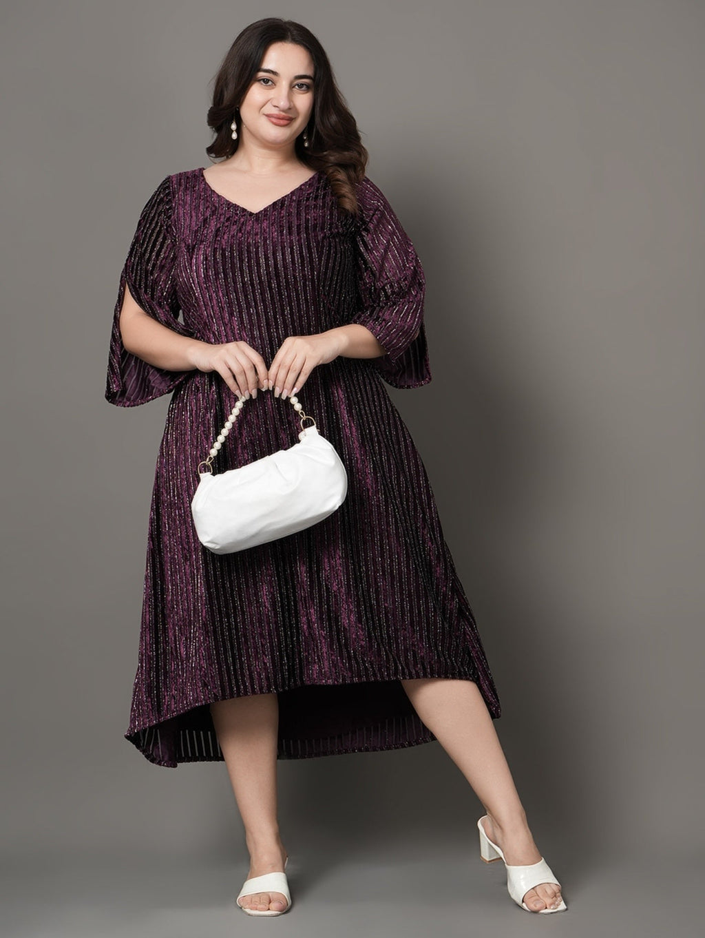 Wine Whisper Party Dress