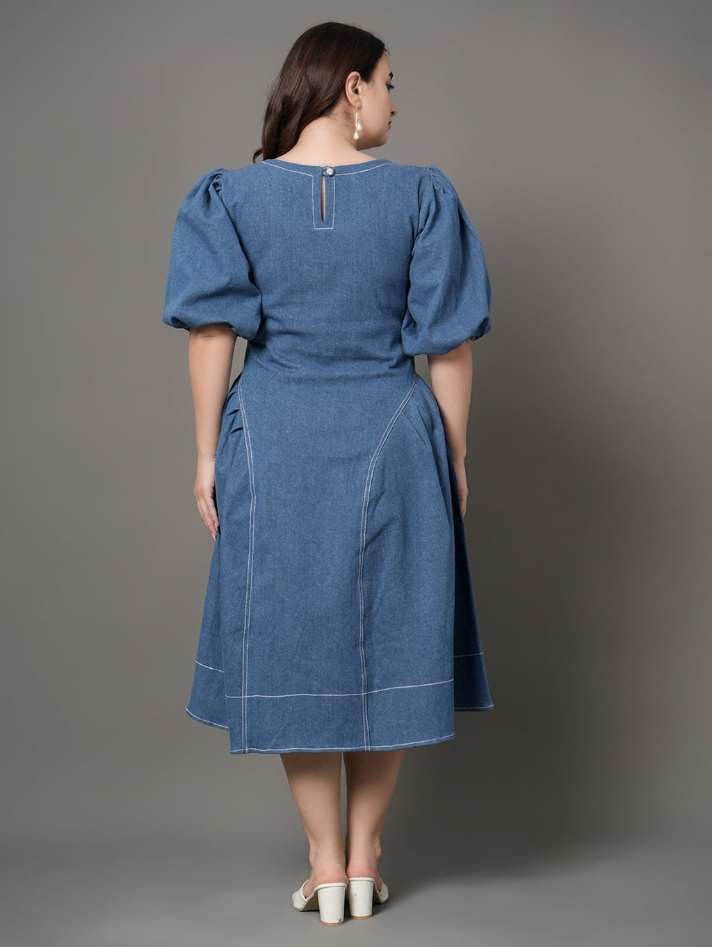 Chic Horizon Denim Dress