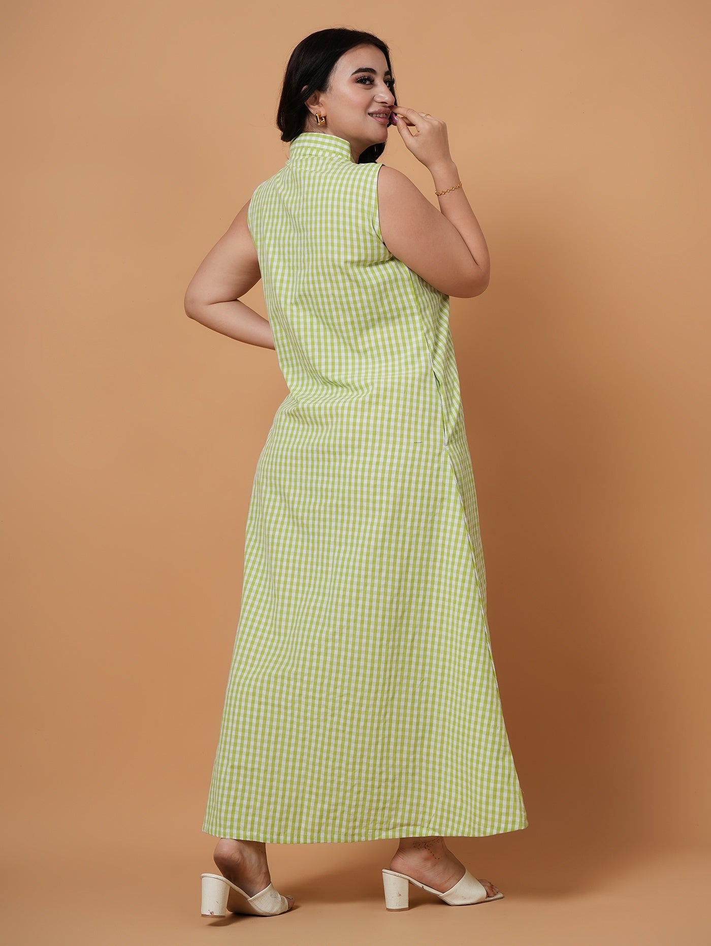 Gingham Maxi Dress
