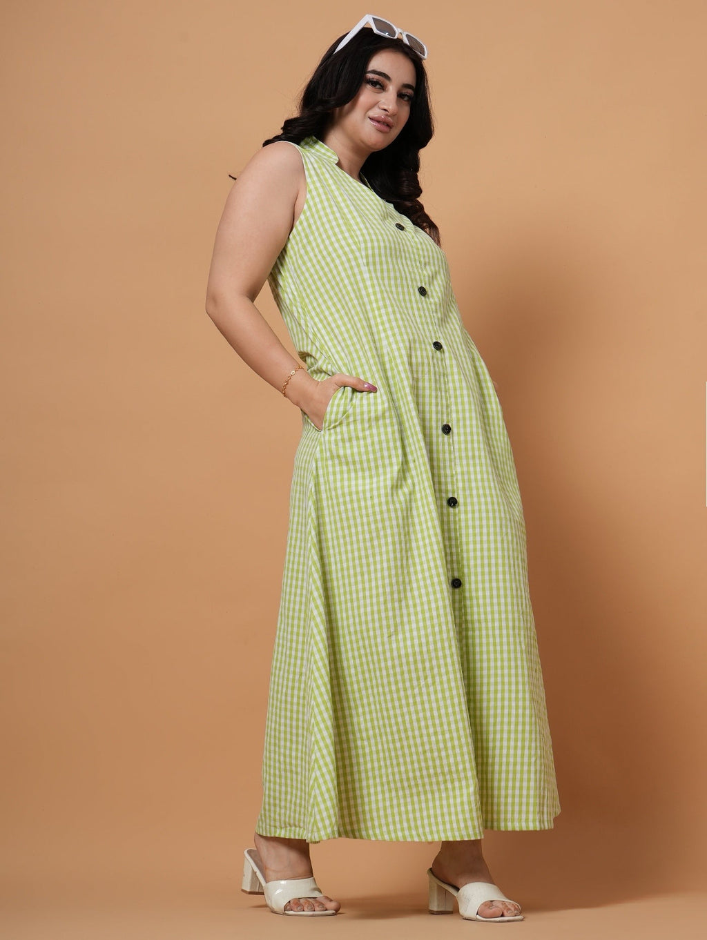 Gingham Maxi Dress