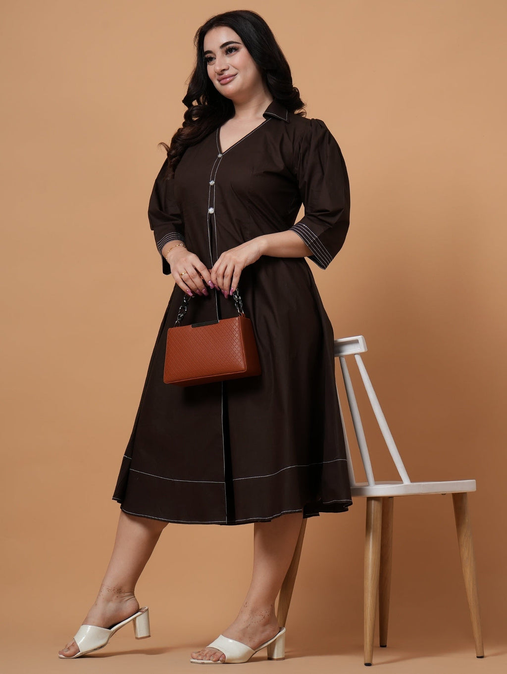 Cocoa Midi  Dress