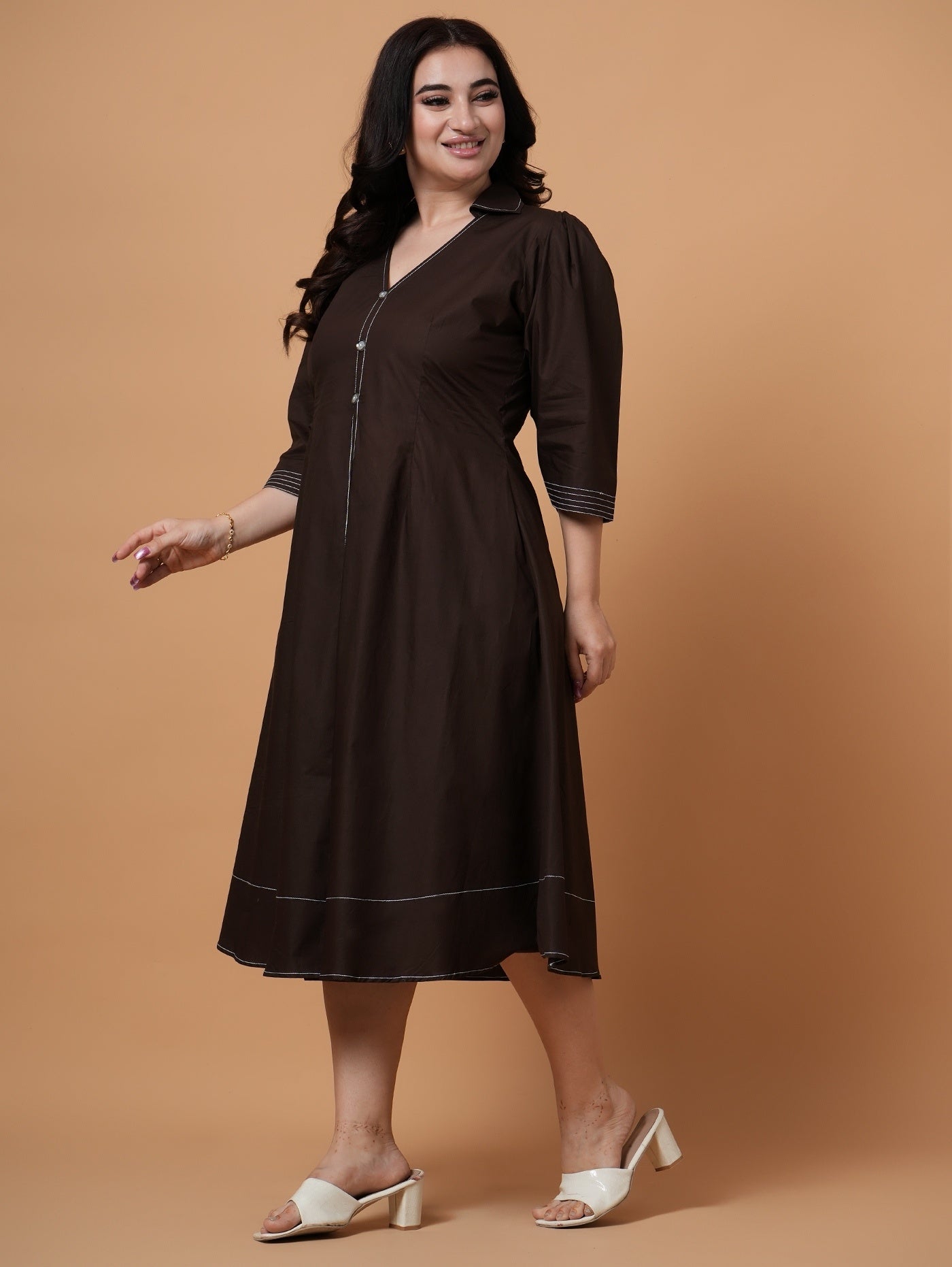 Cocoa Midi  Dress