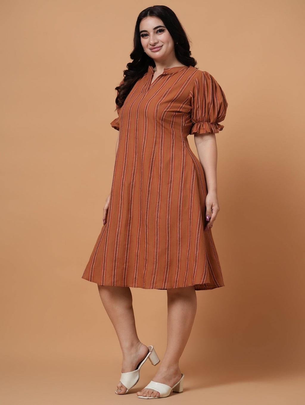 Copper Stripe Dress