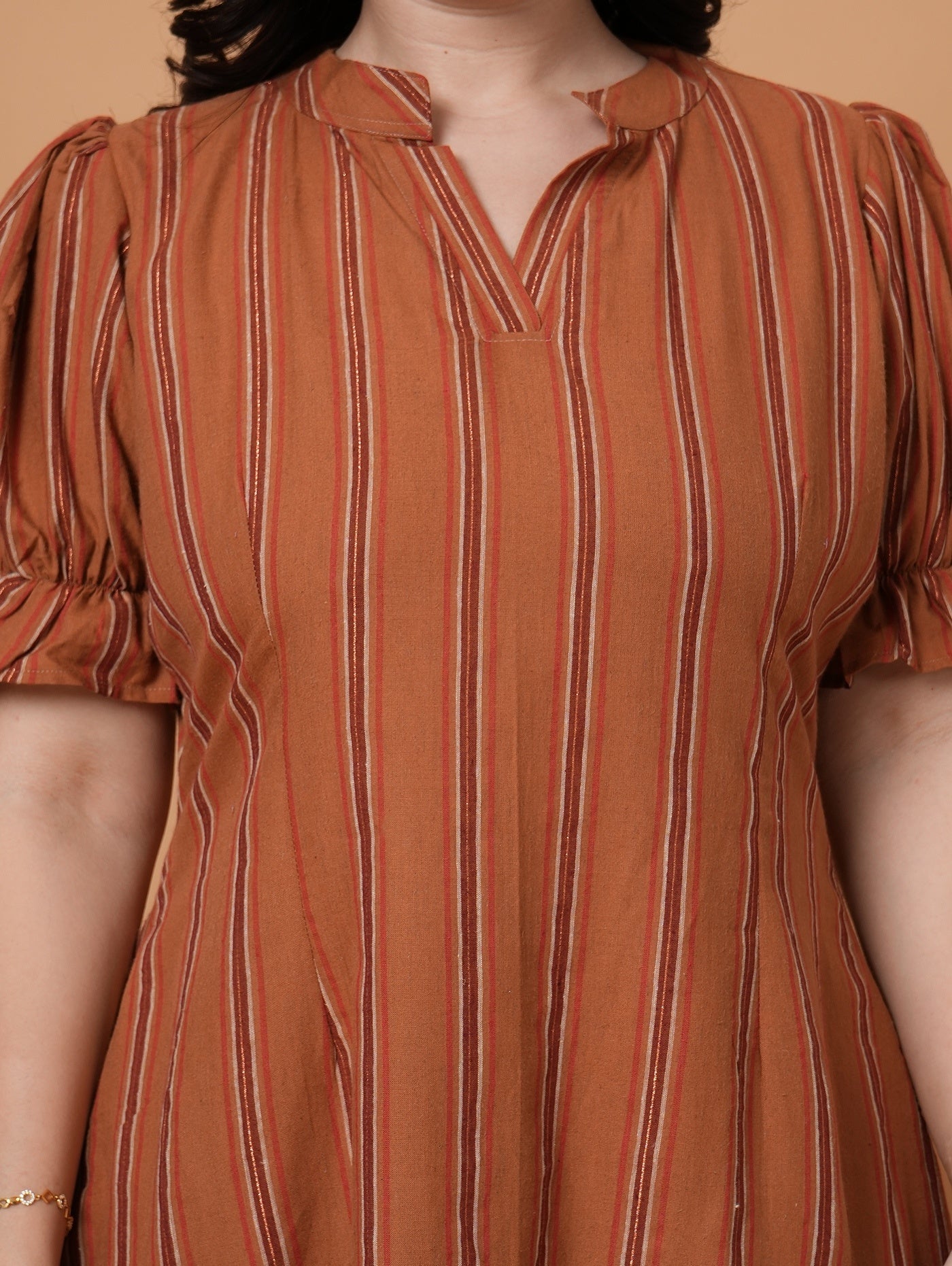 Copper Stripe Dress
