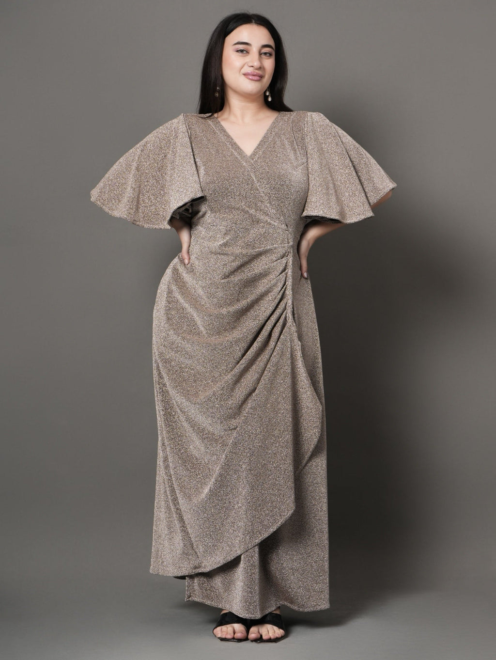 Radiant Wrap Party Dress