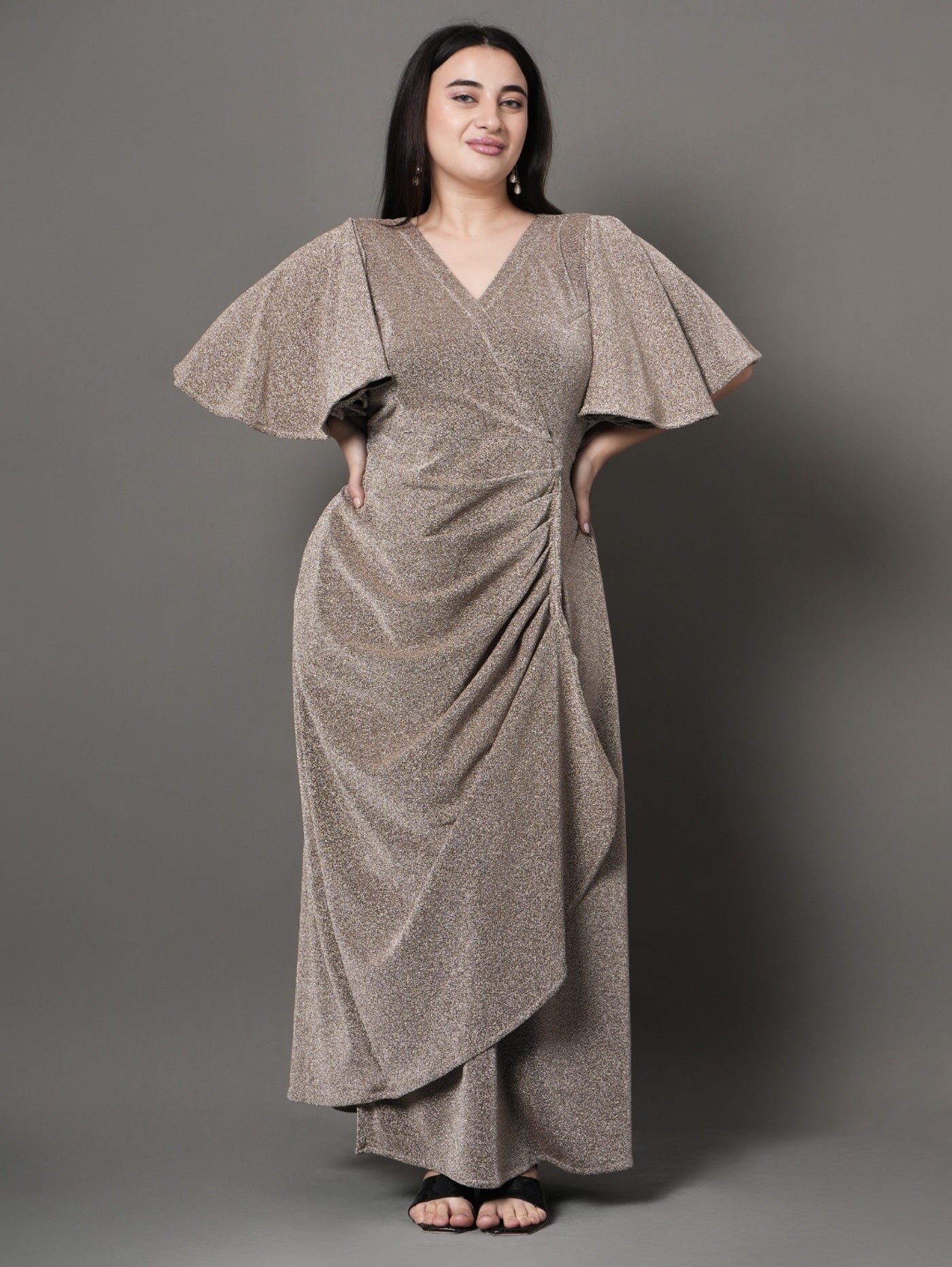 Radiant Wrap Party Dress