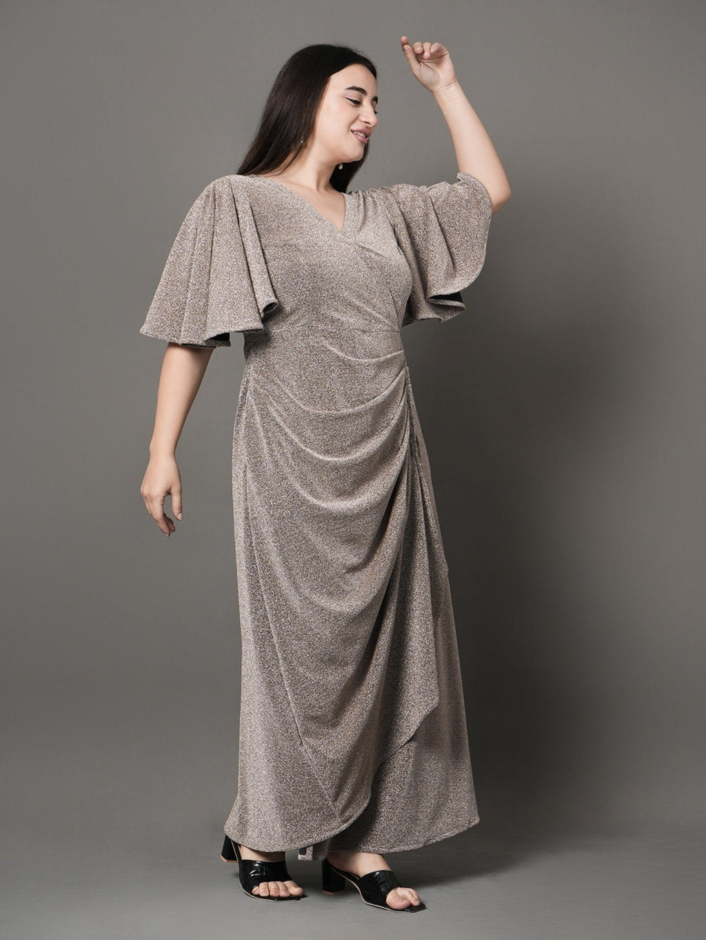 Radiant Wrap Party Dress