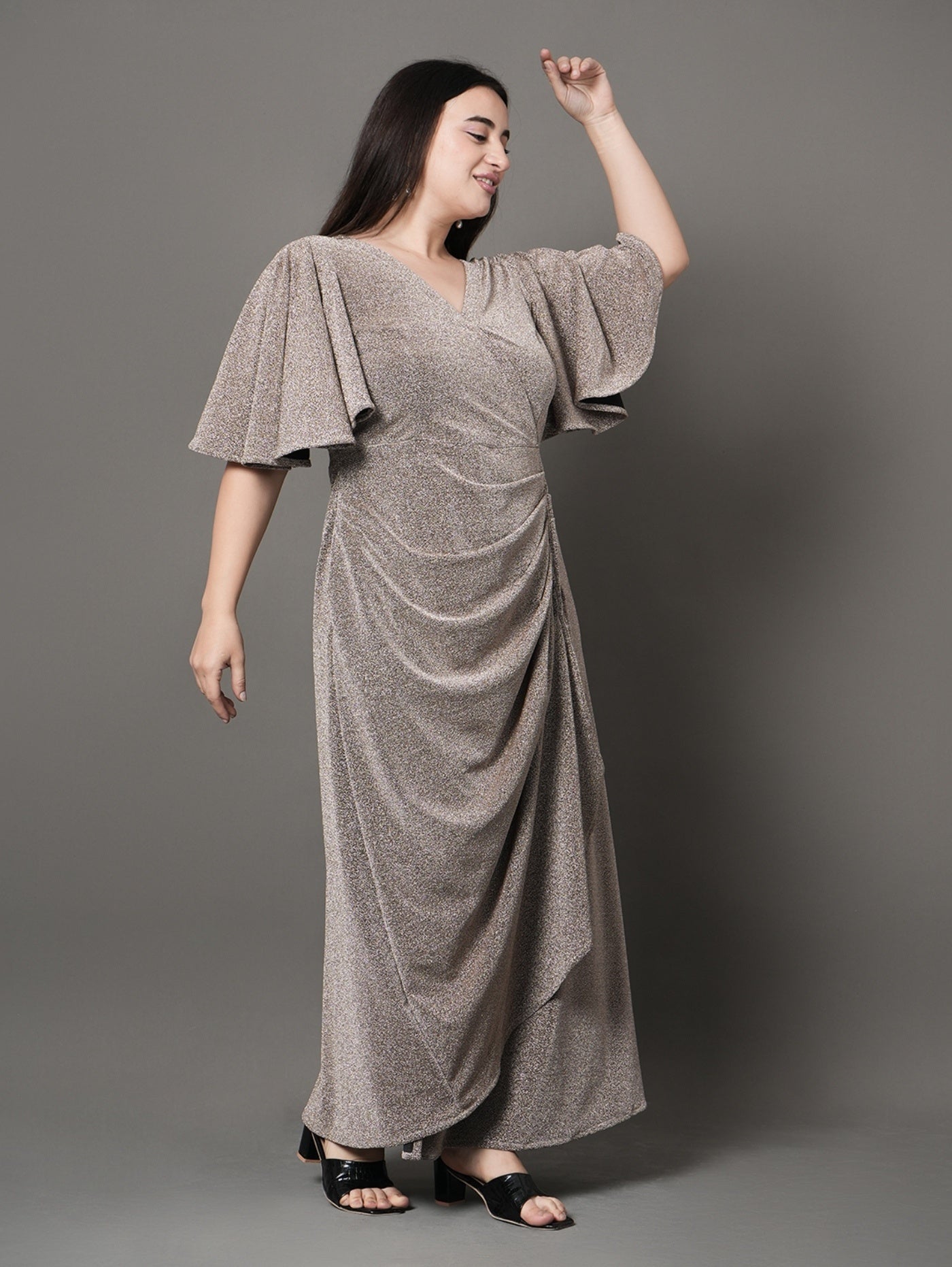 Radiant Wrap Party Dress
