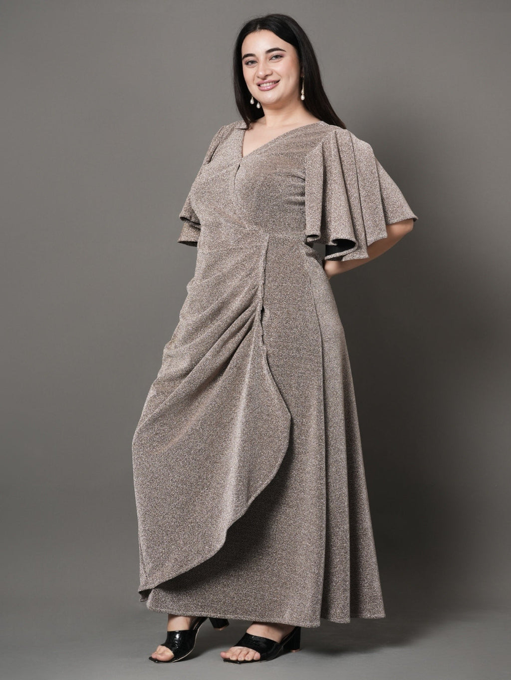 Radiant Wrap Party Dress