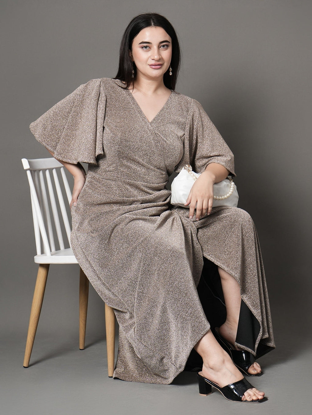 Radiant Wrap Party Dress