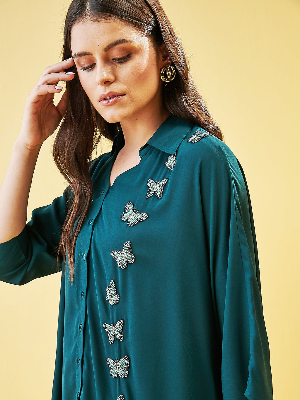 EMERALD GREEN ACE TUNIC