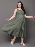 Olive Grove Denim Dress