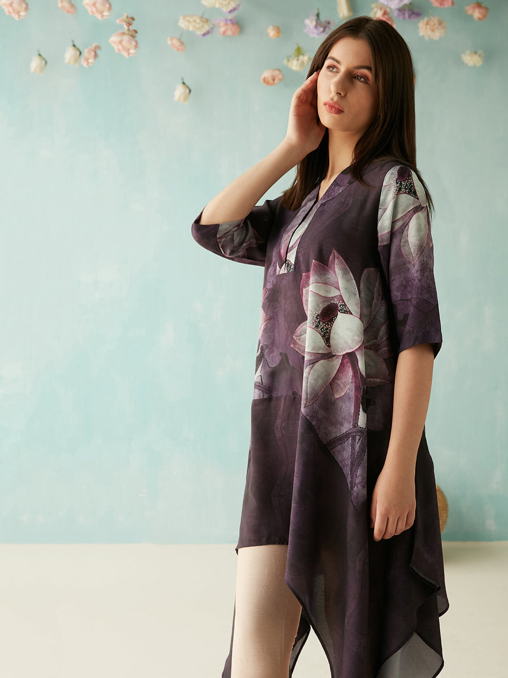 PURPLE BOTANY VIP TUNIC