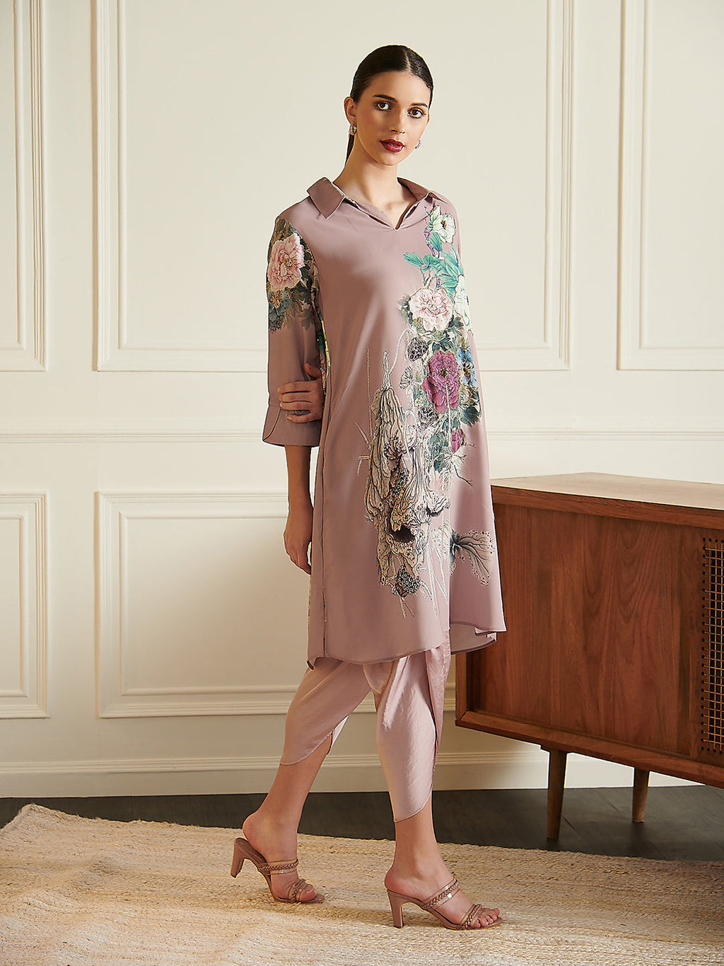 DUSTY PURPLE FLORENCE AARIA TUNIC