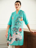 GREEN NESTLE VALE TUNIC
