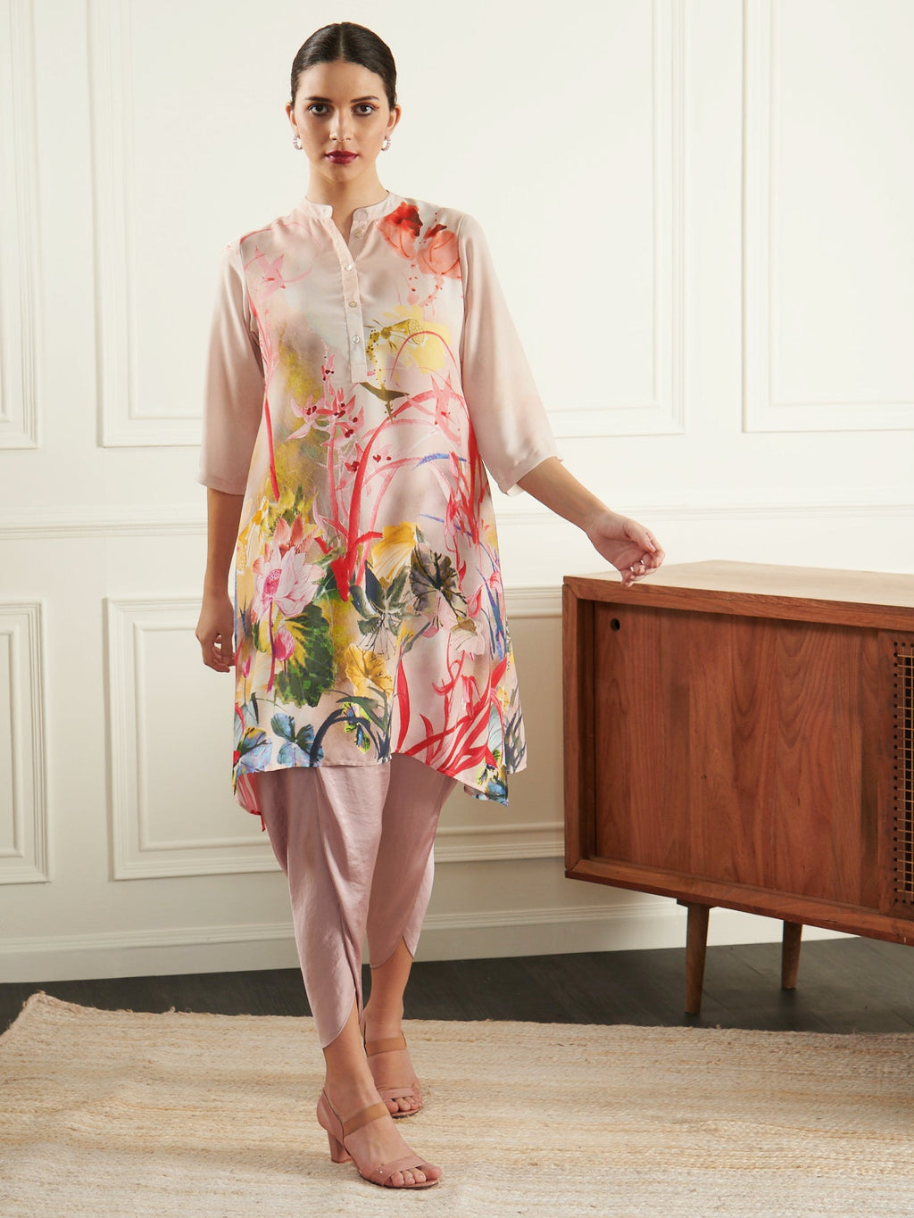 PINK LOTUS KAFTAN