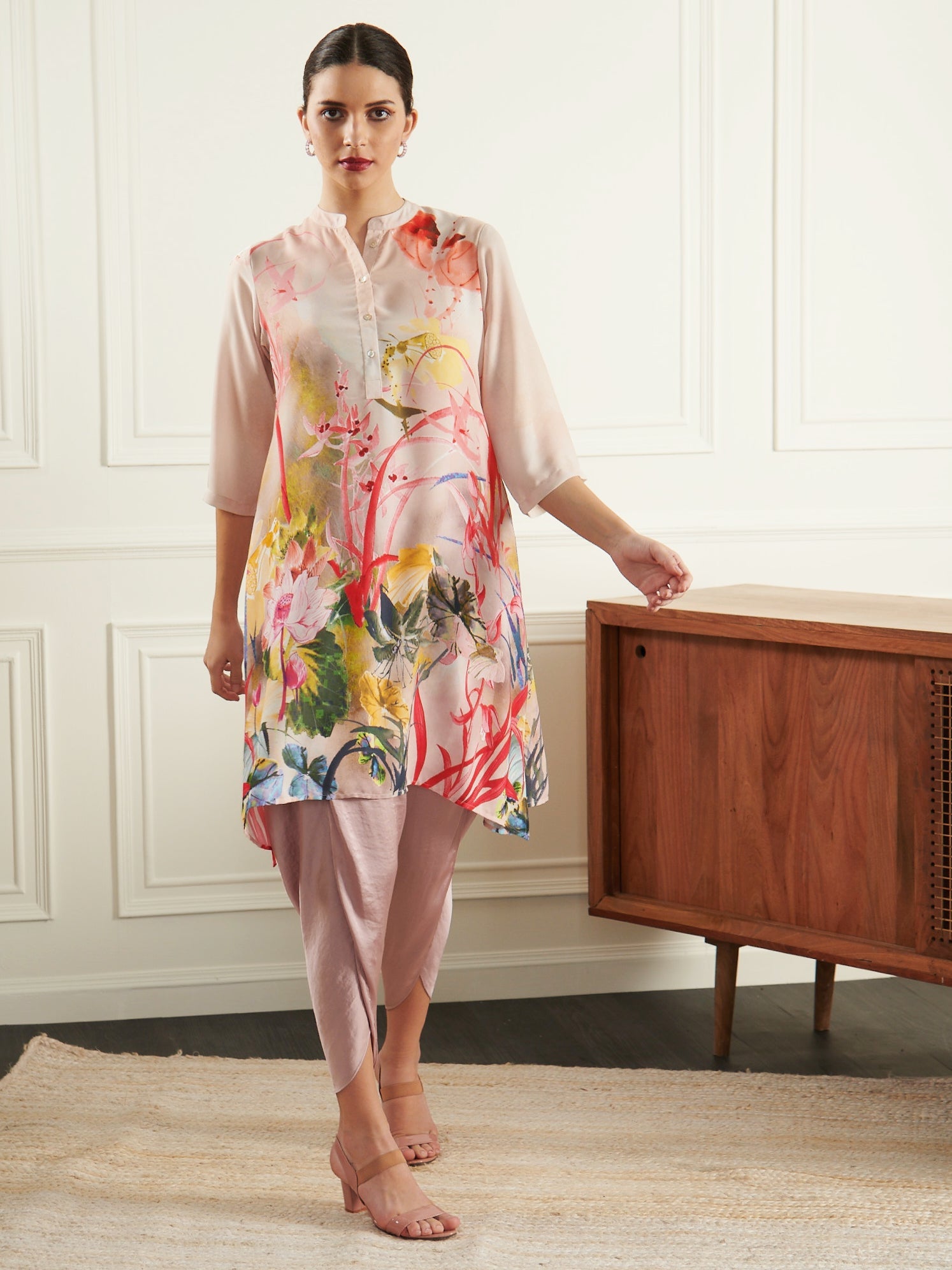 PINK LOTUS KAFTAN