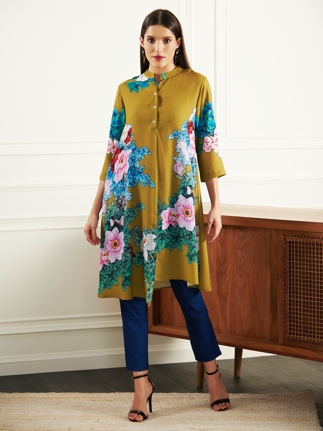 OLIVE SHRUB ALISHA TUNIC