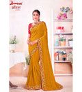 Laxmipati Aavala S-1596 Chiffon Mustard Saree