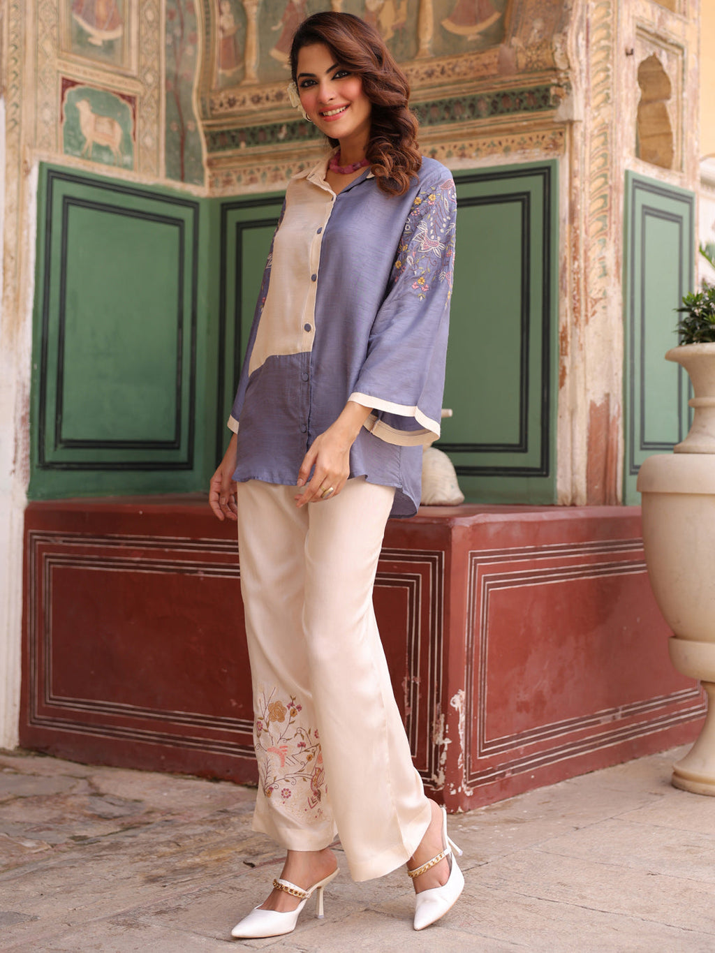 Shirt Collar Shirt & Trousers Co-Ords