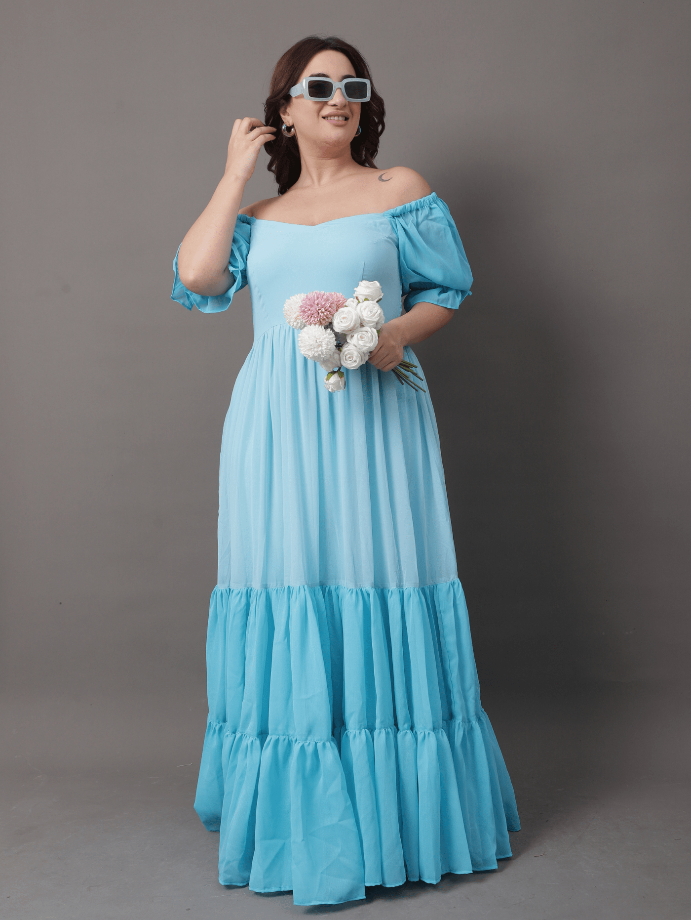 Nebula Georgette Dress