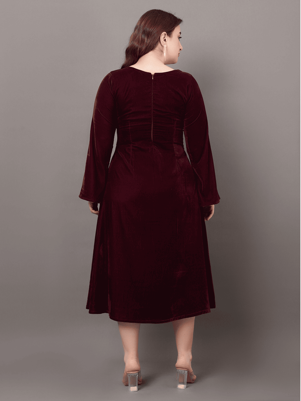 Wine Velvet Dream Dress